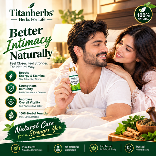 Titanherbs Powermax Oil 15ml – Herbal Oil for Strength, Stamina & Vitality